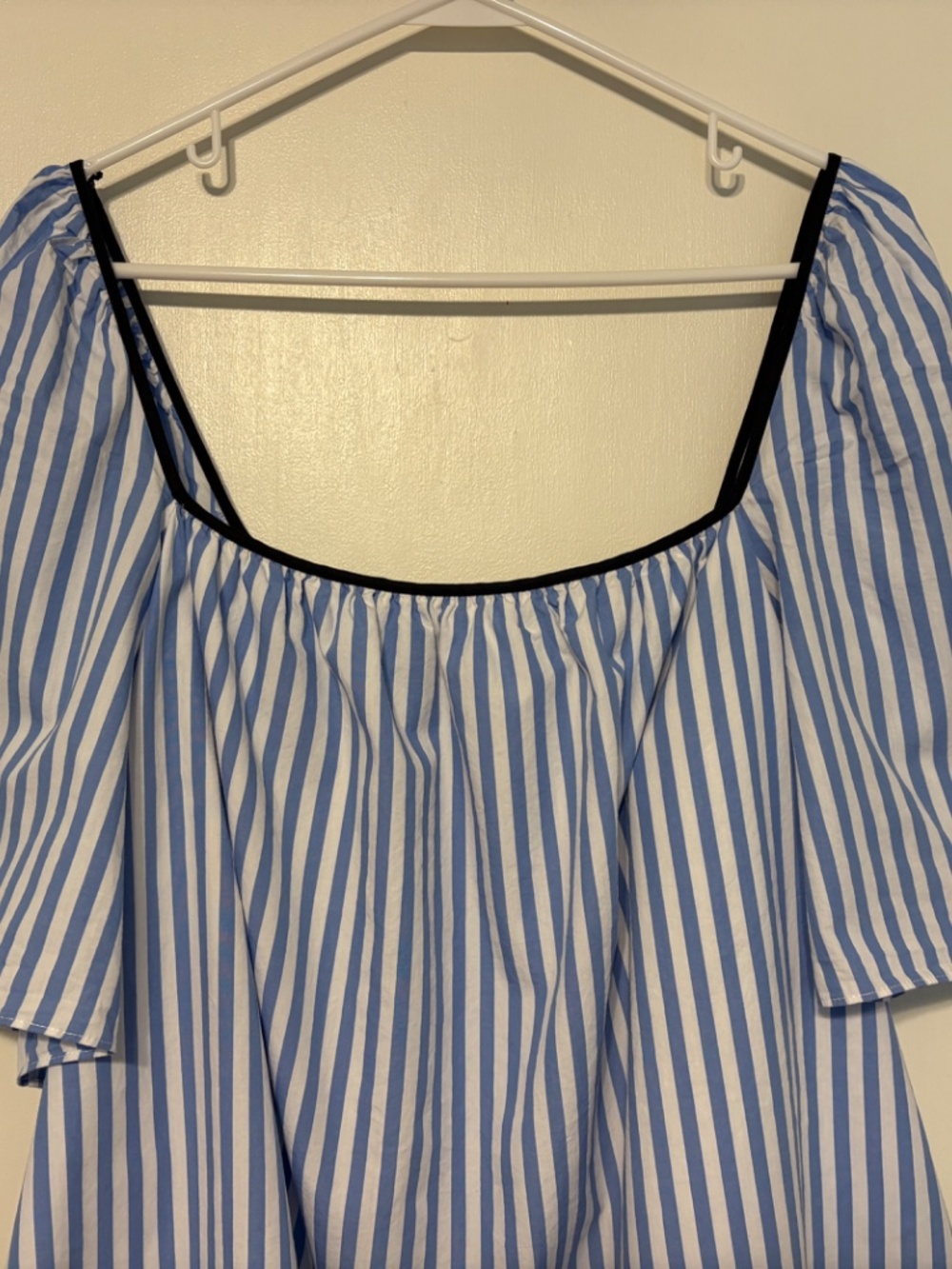 Tuckernuck Pomander Place Women's S/S Blue Stripe Celia Shirt Top Blouse XXL - Picture 2 of 9